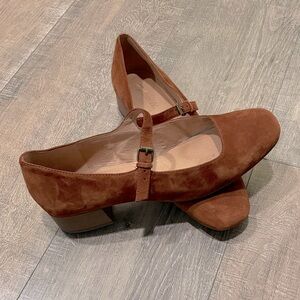 Madewell Delilah Mary Jane in suede sz 10